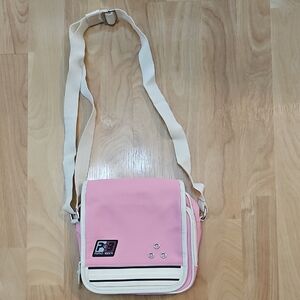 Trendy Pink Crossbody Bag with Adjustable Strap